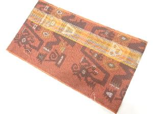 未使用品　抽象模様織出し袋帯